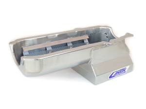 Canton Racing Products - Canton "T" Sump Drag Race Chevy SBC pre-’80 Blocks w/ Left Side Dipstick Oil Pan