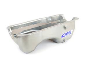 Canton Racing Products - Ford 289-302 Blocks Rear Sump Stock Eliminator Drag Race Oil Pan - Silver