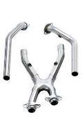 Ford Mustang Bassani BX 2.5" X-pipe For Shorty Headers 86-93 302 With Catalytic Converter