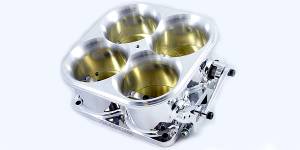 Accufab Racing - Accufab 4-Barrel 8500 Polished Competition Throttle Body