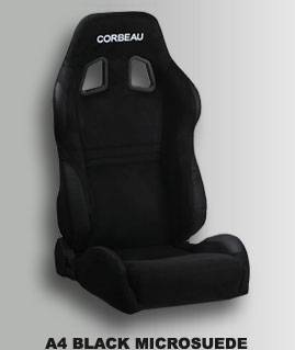 A4 Black Microfiber