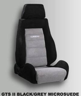 Black/Gray Microsuede