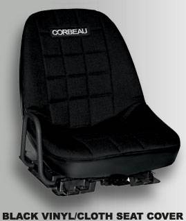Black Vinyl/Cloth Seat Cover