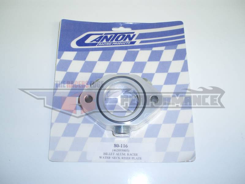 Canton Racing Products - 80-116 Billet Aluminum Racer Water Neck Riser Plate