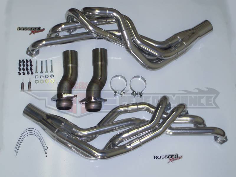 Bassani - Ford Mustang Bassani 1 3/4 to 1 7/8 stepped Longtubes Headers 86-93 302 With Manual or Automatic Ceramic Coated
