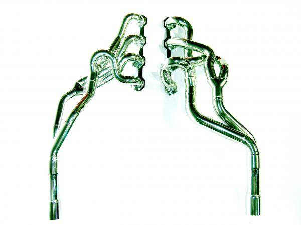 Bassani - Ford Mustang Bassani 1 5/8 to 1 7/8 stepped Tri-Y Longtubes Headers 65-68 302 With Manual and Automatic Ceramic Coated