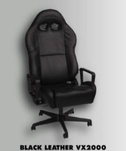 Black Leather VX2000 Office Chair