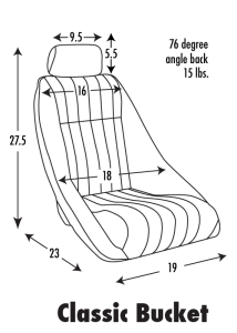 Corbeau Classic Bucket Seat