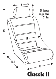 Corbeau Classic II Racing Seat