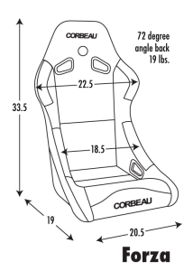 Corbeau Forza Racing Seat