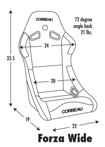 Corbeau Forza Racing Seat