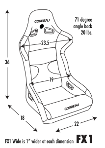 Corbeau FX1 Racing Seat