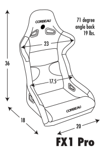 Corbeau FX1 Racing Seat