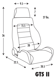 Corbeau GTS II Reclining Seat (Pair)