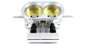 Accufab Racing - Accufab 2-Barrel Dual 2.75" Blade Mountain Motor Throttle Body w/ Fuel Rail