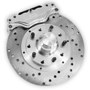 Aerospace Components - Aerospace Ford Mustang Front 2 Piston Floater Drag Disc Brakes 1979-1993 5 Lug
