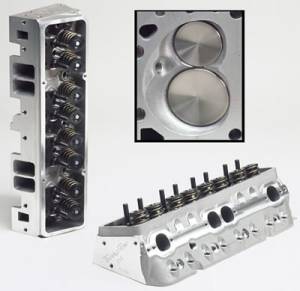 TFS Cylinder Heads - Chevy - Super 23 Race Cylinder Heads for Small Block Chevrolet - Trickflow - 67cc combustion chambers and 1.550" valve springs, for perimeter bolt valve covers