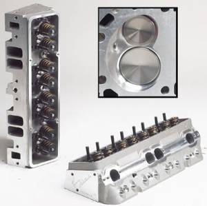 Trickflow - 64cc As-Cast combustion chambers, 1.460" valve springs, and perimeter bolt valve covers