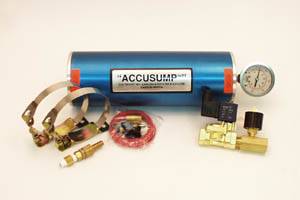 Oil System - Canton Accusump Oil Accumulators - Canton Racing Products - Canton 1 Quart Marine Accusump Kit