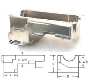 Canton Drag Race Oil Pans - Canton Ford Drag Race Pans - Canton Racing Products - Ford Aluminum Fox Body 351W Block Drag Race Oil Pan