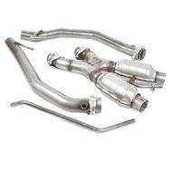 Mustang 94-95 - Mustang 94-95 302 Shortty Headers and Mid Pipes - Bassani - Ford Mustang Bassani SS 2.5" X-pipe For Shorty Headers 94-95 302 With Catalytic Converter