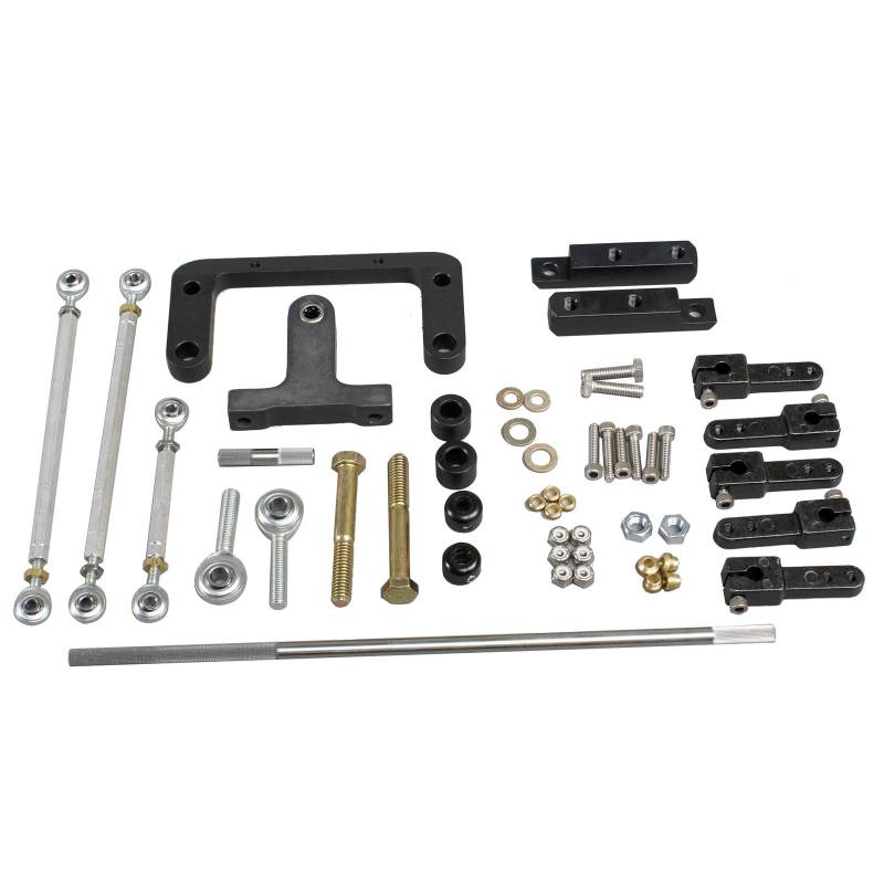 Trick Flow A460 Dual Carburetor Linkage Kit for A460 Heads 385 series ...