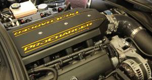 ATI/Procharger - Chevy Camaro / Corvette LT1 LT4 Black Sheet Metal CNC Billet Aluminum Procharger Intake Manifold