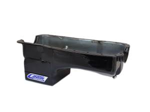 Canton Racing Products - Ford Mustang 289/302 Canton 7 Quart Deep Rear Sump Oil Pan Black Powdercoated w/ Scraper