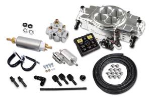 Holley - Holley Super Sniper Stealth EFI 4150 Self-Tuning Fuel Injection Master Kit 650 HP - Polished