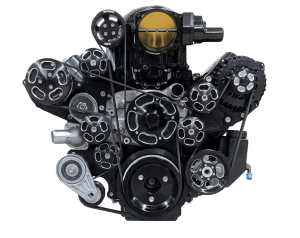 Wegner Automotive - Wegner 10 Rib LS FEAD System For Whipple 2.9L With Alternator, AC, PS & Water Pump - Camaro Belt Line 