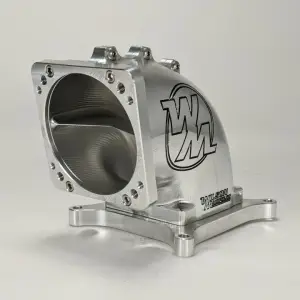 Wilson Manifold - Wilson Manifolds 95MM-105MM 4150 Front/Rear Facing Billet Elbow With Divider (Polished)