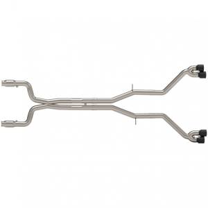Kooks Headers - Camaro SS/ZL1 2016+ Kooks Competition Only Header-Back Muffler Delete Exhaust W/ Black Quad Tips 3"