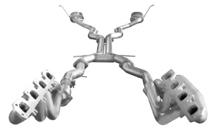 American Racing Headers - ARH Jeep Cherokee 5.7L 2011+ 1-7/8" x 3" Long Tube Headers With Full Catted Connection Pipes With Stainless Steel Dual Tips