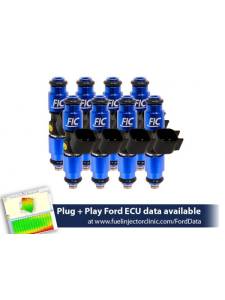 ASNU Fuel Injectors - FIC 1000cc High Z Flow Matched Fuel Injectors for Ford Mustang GT 2005-2023 - Set of 8