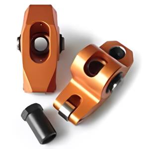Harland Sharp - Harland Sharp SBC 7/16" Stud Mount Diamond Roller Rocker Arms, 1.6 Ratio, for SBC 262-400 Heads