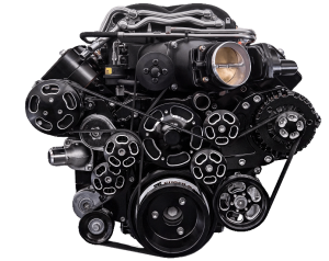 Wegner Automotive - Wegner 8 Rib LS FEAD System For Magnuson TVS2300 Supercharger With Alternator PS And WP - Corvette Belt Line