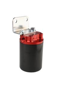 Aeromotive - Aeromotive Filter Canister 10-Micron Fabric Element  3/8" NPT Port Bright-Dip Red Top / Black Cup SS Series