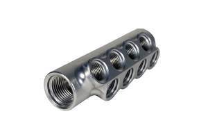 Aeromotive - Aeromotive Fuel Distribution Log (10-Ports) (2) -10 AN (8) -6 AN - 14602