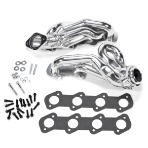BBK Performance - Ford Mustang GT 1996-2004 4.6L V8 BBK Performance Polished Silver Ceramic Shorty Headers 1-5/8"