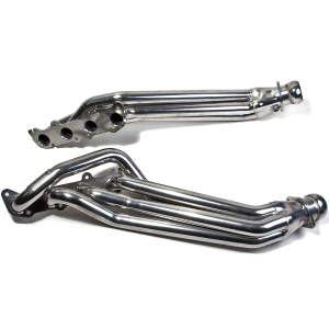 BBK Performance - Ford Mustang 2011-2023 BBK Performance Polished Silver Ceramic Long Tube Headers 1-7/8"