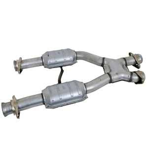 BBK Performance - Ford Mustang 1979-1993 5.0L High Flow Catted X-Pipe 2-1/2"