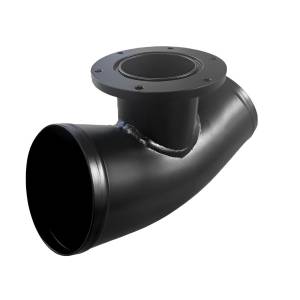 ATI/ProCharger Parts - ProCharger 3.5" Curved Steel Air Tube W/ Race Valve Mounting Flange