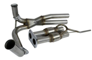 Bassani - Bassani Ford F-150 Lightning 1993-1995 2 1/4" Y-Pipe with Cats