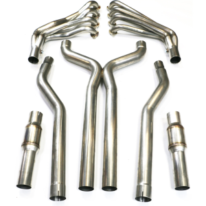 Texas Speed - Texas Speed 2010-2015 Chevy Camaro SS/ZL1 1-7/8" Long Tube Headers w/ High Flow Catted X-Pipe