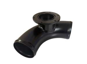 ATI/ProCharger Parts - ProCharger 3" 90 Degree Steel Air Tube W/ Race Valve Mounting Flange