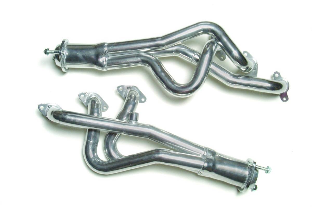 2005-2010 Ford Mustang V6 4.0L Polished Ceramic Long Tube Headers MAC ...