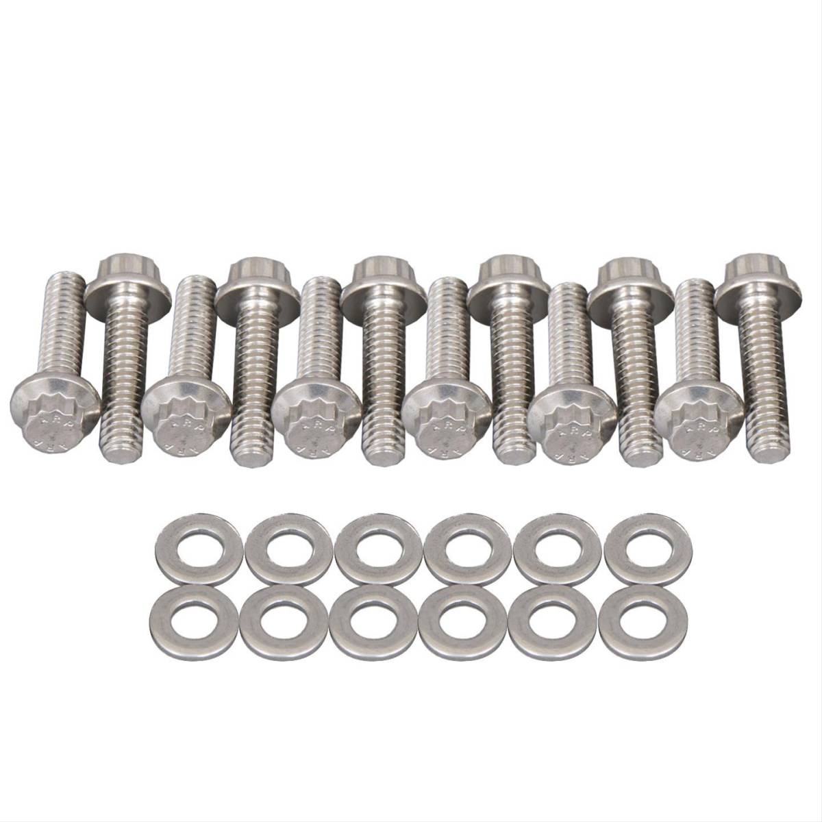 Trickflow - Trick Flow A460 12-Point Stainless Steel Polished Tunnel Ram Top Intake Manifold Bolt Kit - Image 1