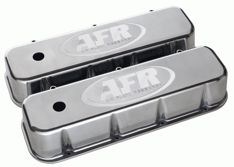 Air Flow Research - AFR BBC Polished Aluminum Valve Covers CNC Engraved - Image 1