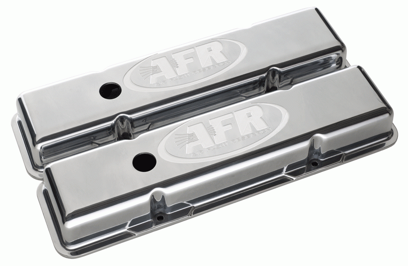 Air Flow Research - AFR SBC Polished Aluminum Standard Valve Covers CNC Engraved - Image 1