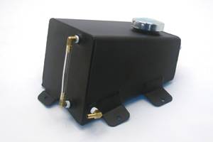 Canton Racing Products - Aluminum Recovery / Fill Tank GM 1978-1988 G-body - Black Powdercoated - Image 1